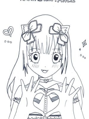 Kolorowanka do pobrania "Dziewczynka"